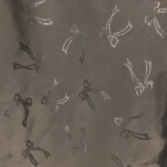 Vintage Cami Satin Black Bow print Iridescent Dark romantic S - Picture 10 of 11